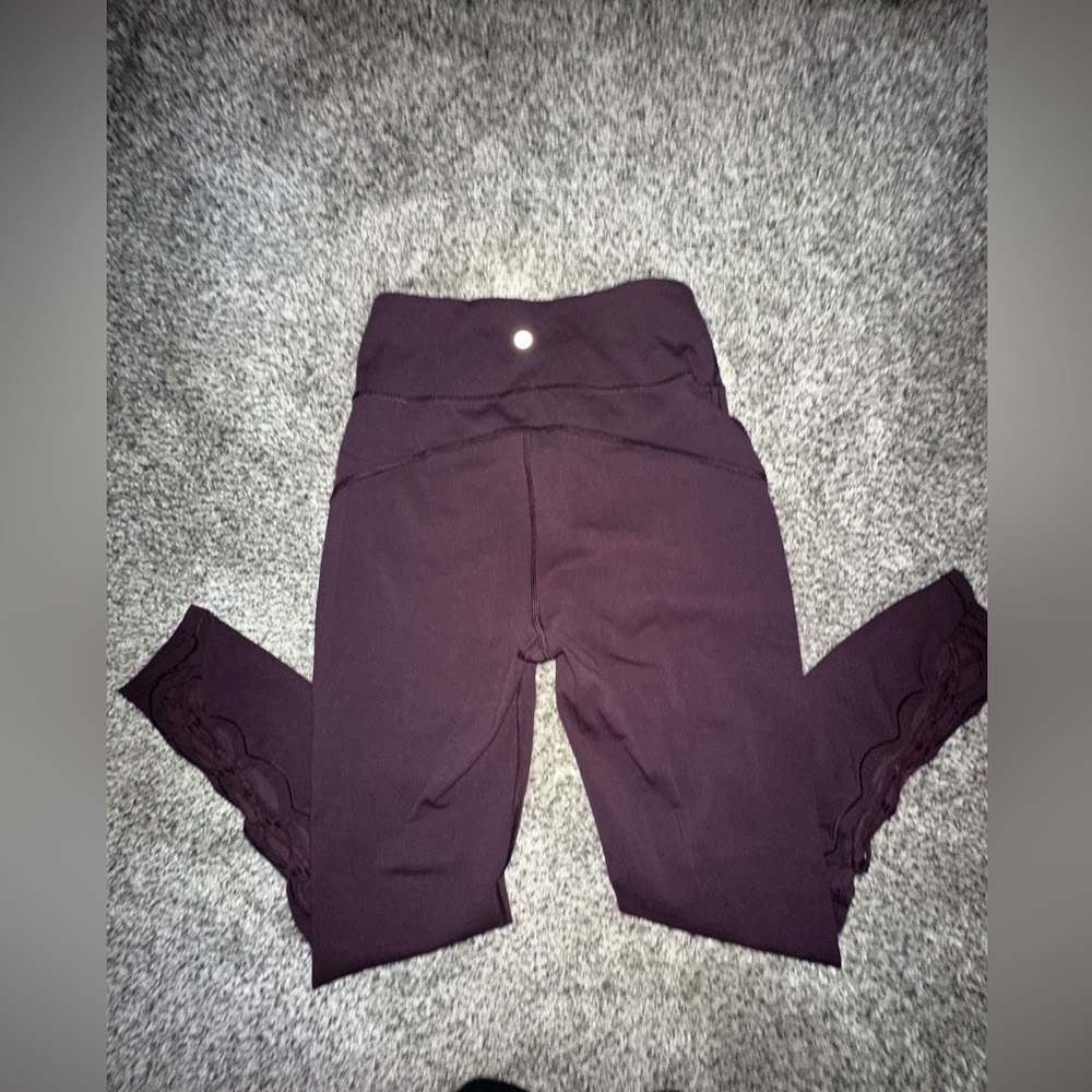 Lululemon dark purple full length high rise leggings